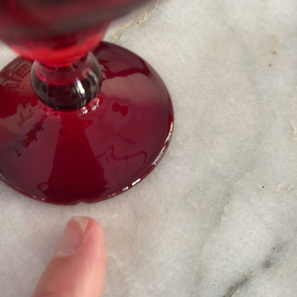 ♦️7 Fenton Georgian Ruby Agua Caliente Champagne / Sherbet Glass♦️ - Picture 11 of 16